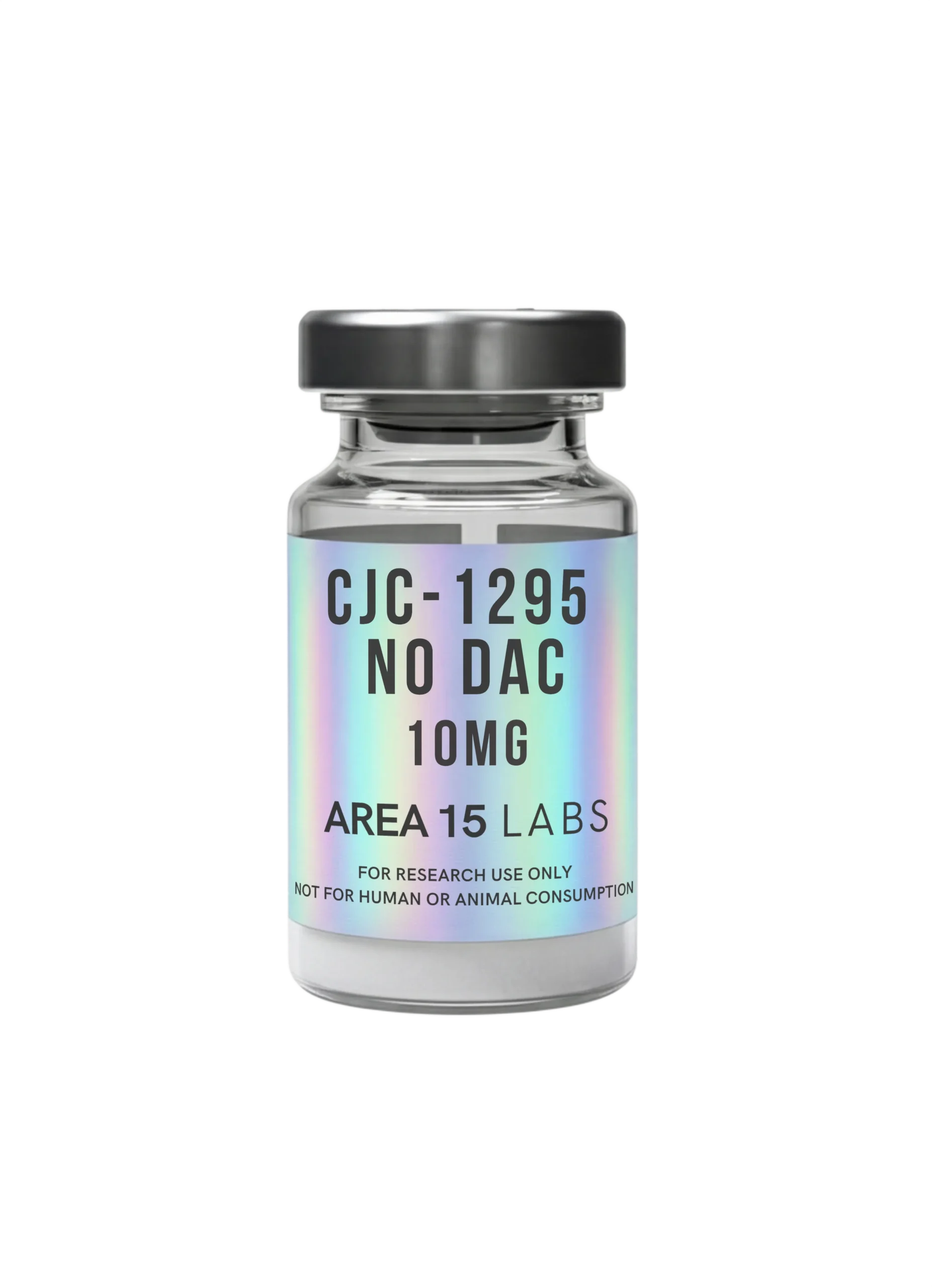 CJC-1295 (No DAC) 10mg lyophilized peptide vial, for laboratory evaluation.
