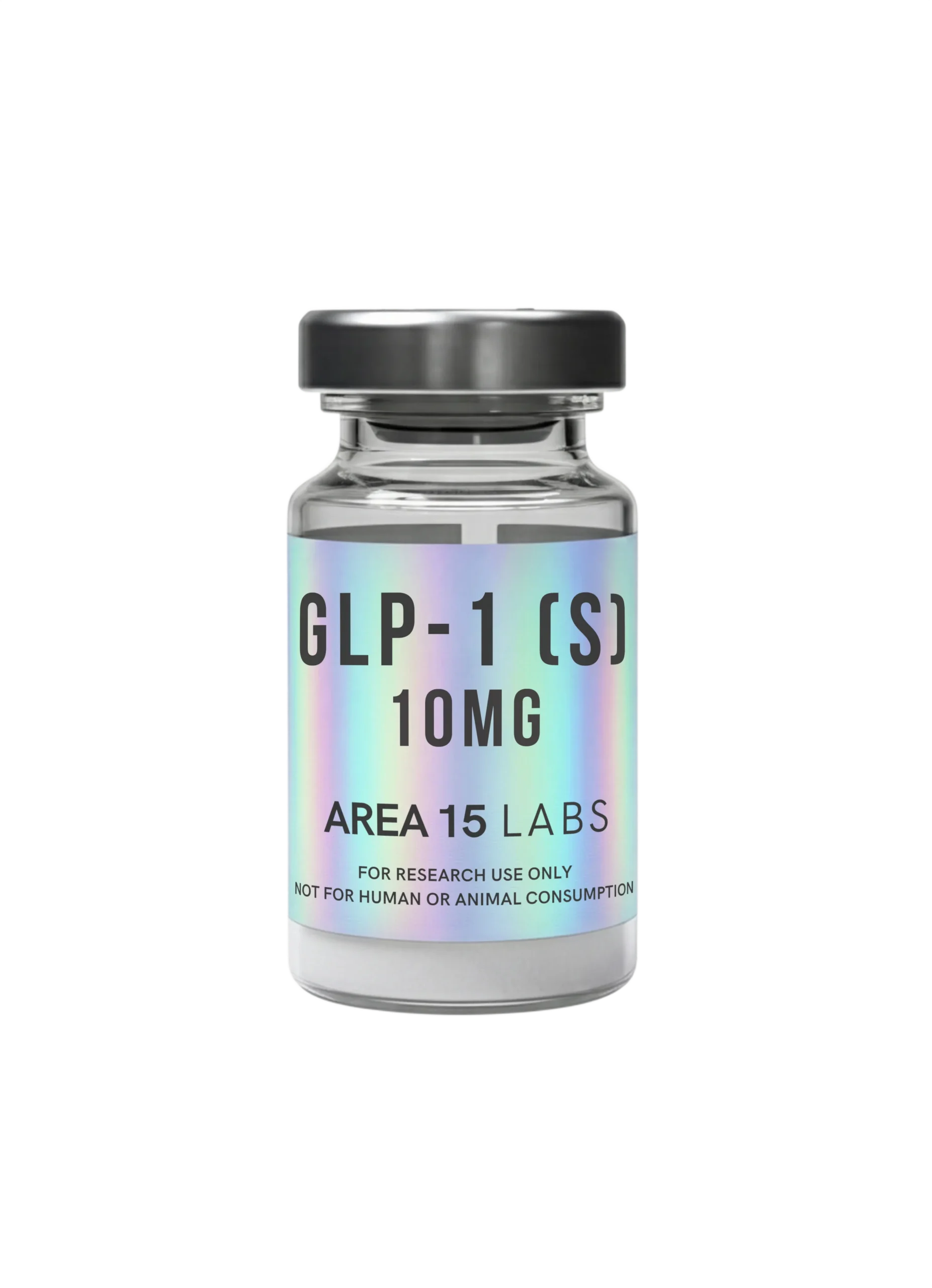Semaglutide 10mg peptide vial for chemical analysis and research.