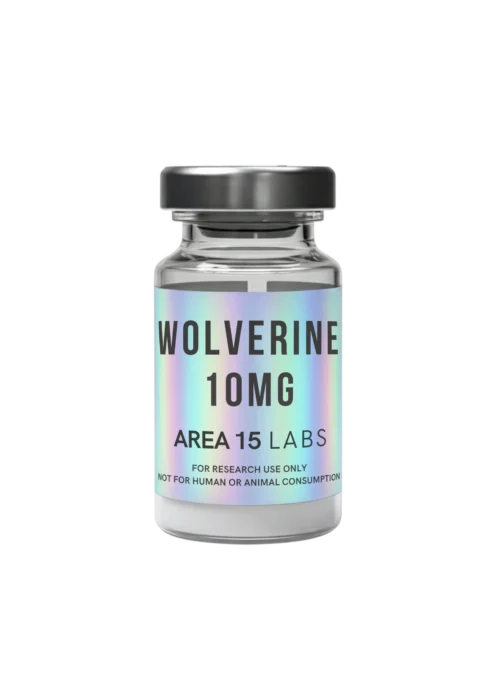 Wolverine 10mg peptide blend vial, 10mg combined BPC-157 and TB-500 research formulation.