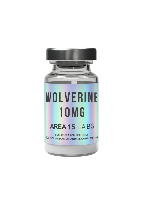 Wolverine 10mg peptide blend vial, 10mg combined BPC-157 and TB-500 research formulation.