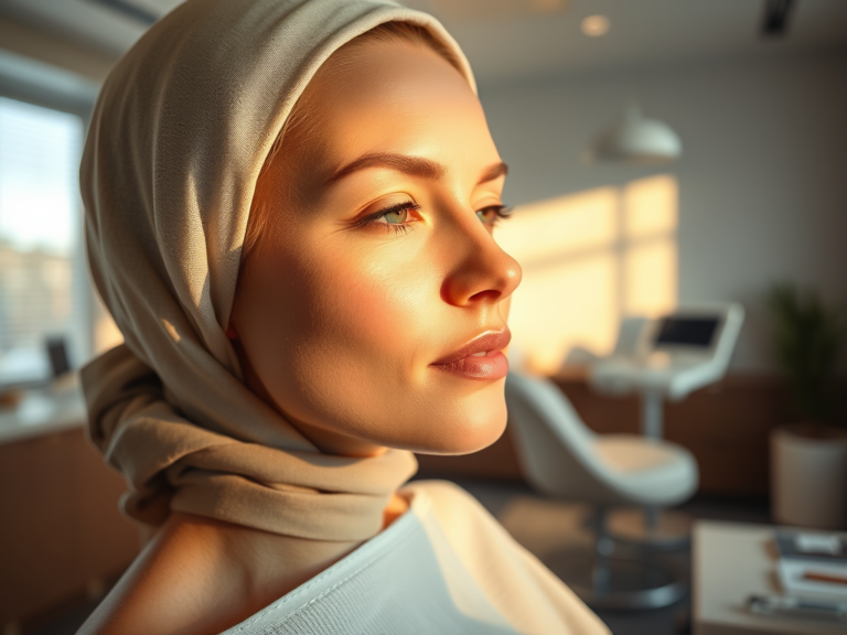 modern class skin glowing warm neutral tones