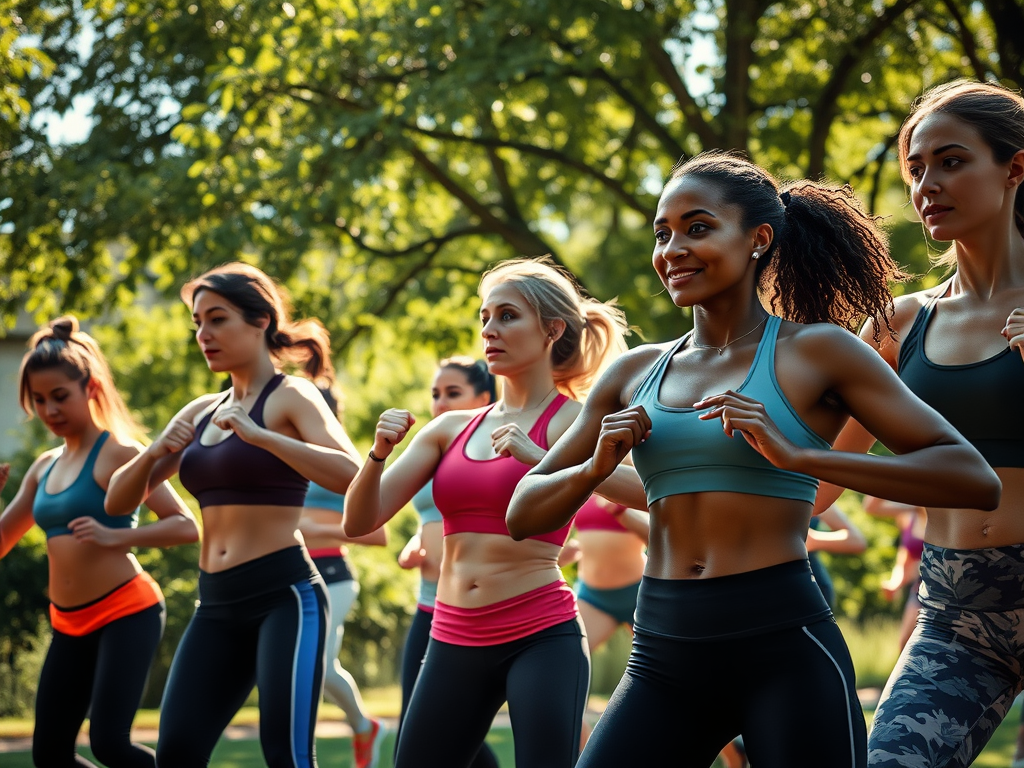 ozempic weight loss outdoor working out realistic modern womens workout