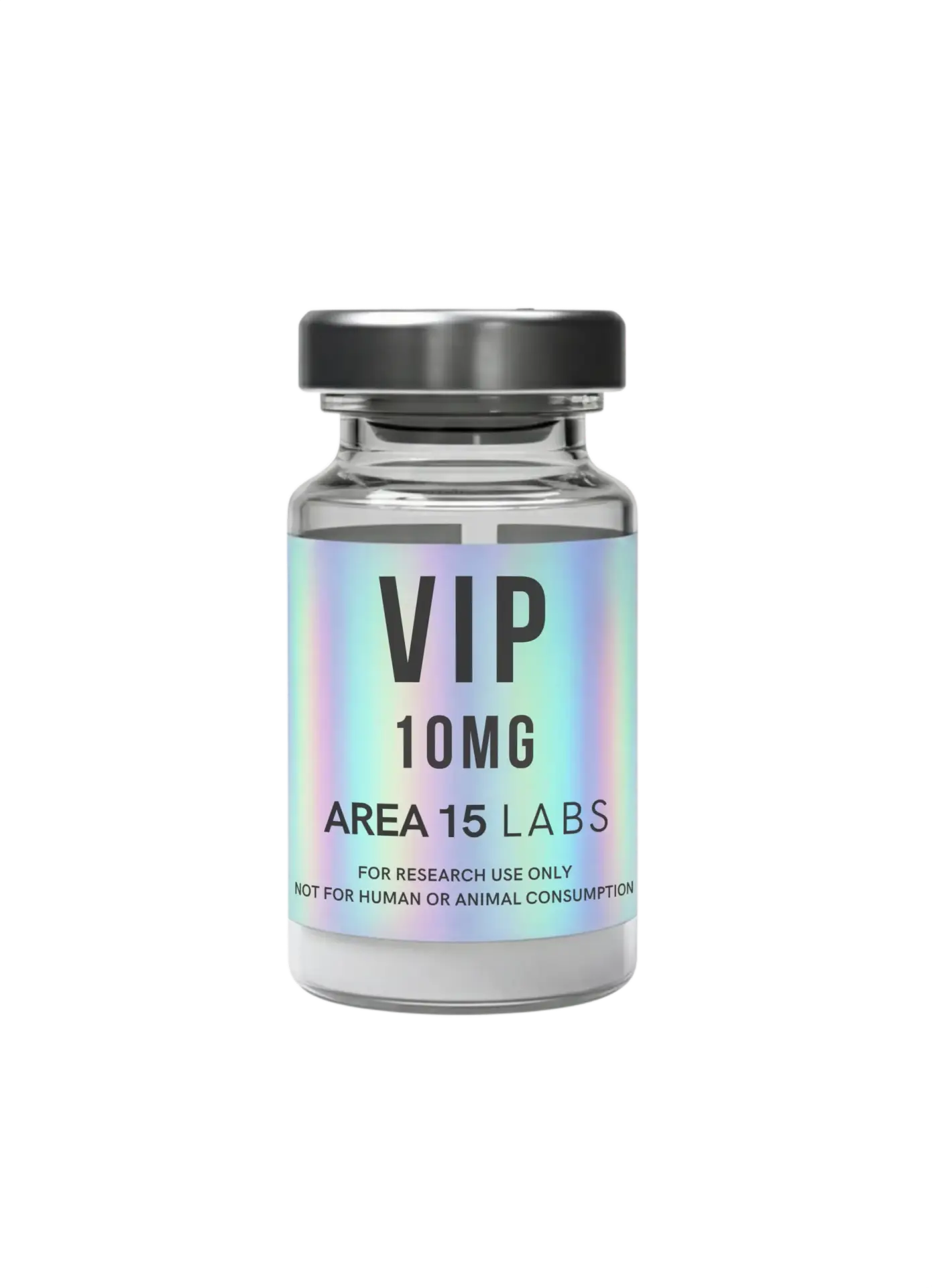 Home 30 VIP 10mg lyophilized peptide vial for laboratory research.